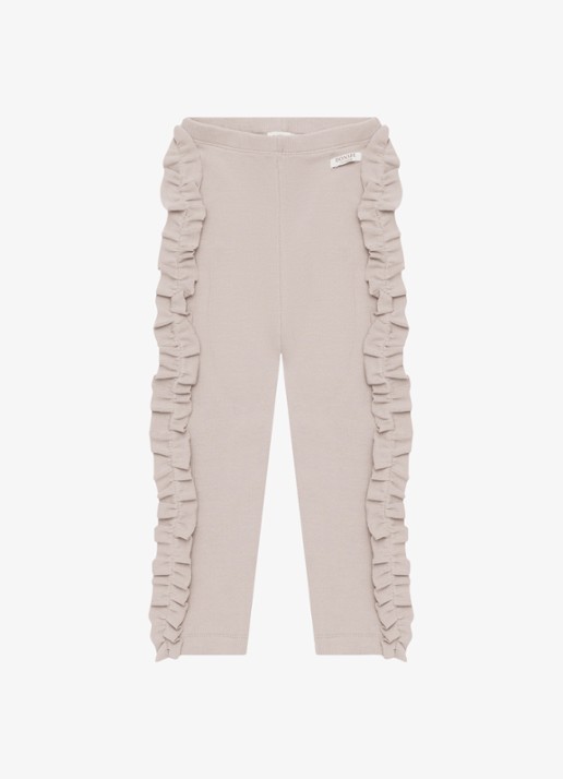Donsje Amsterdam Audun legging met ruches - voorkant 5 oudroze