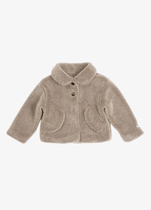Donsje Amsterdam Bento jack van teddy - voorkant taupe