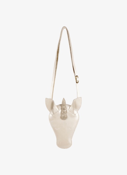 Donsje Amsterdam Blinc Unicorn crossbody tas - achterkant 3 gebroken wit