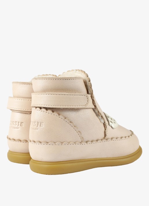 Donsje Amsterdam Boots met borduring - detail beige