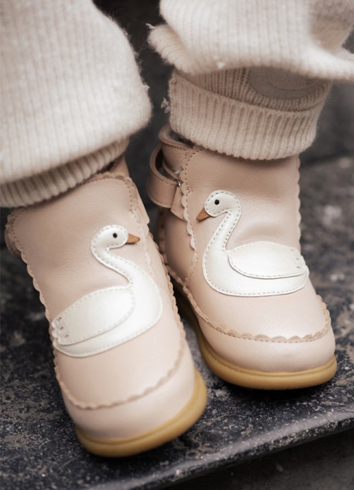 Donsje Amsterdam Boots met borduring - voorkant 5 beige