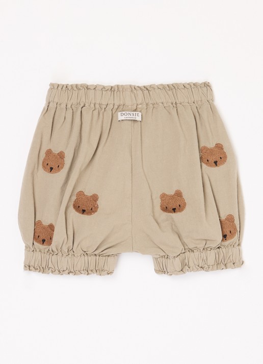Donsje Amsterdam Carson bloomer van  katoen - achterkant 3 khaki