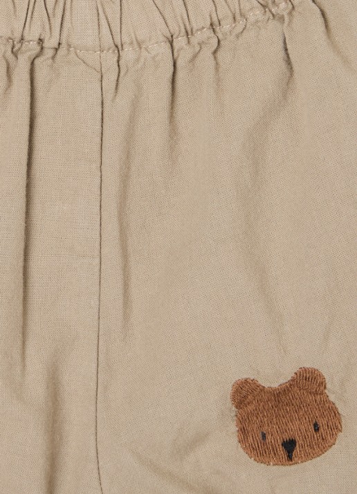 Donsje Amsterdam Carson bloomer van  katoen - detail 2 khaki