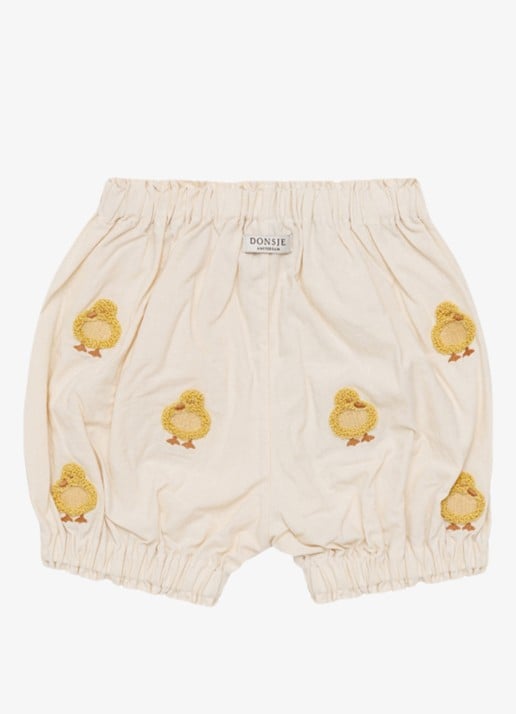 Donsje Amsterdam Carson Ducklings bloomer van katoen  - achterkant 3 beige