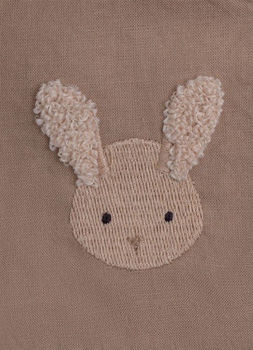 Donsje Amsterdam Carson Fluffy Bunnies bloomer van katoen  - detail 4 beige