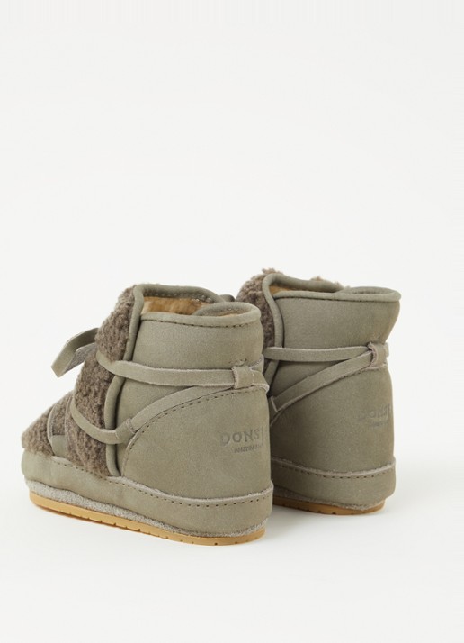Donsje Amsterdam Cassi Booties - detail 3 olijfgroen