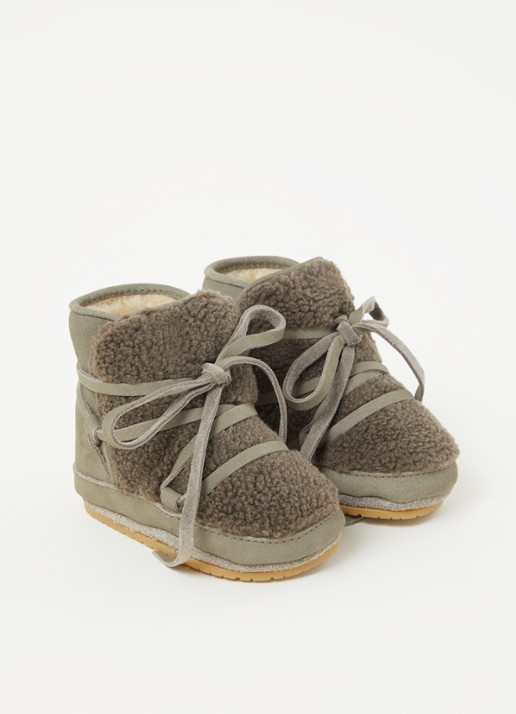 Donsje Amsterdam Cassi Booties - voorkant 2 olijfgroen