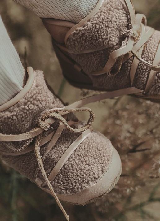 Donsje Amsterdam Cassi Booties - voorkant 7 taupe