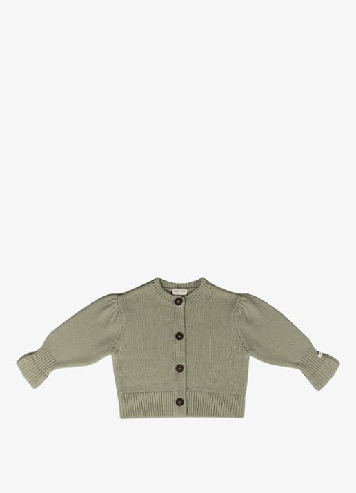 Donsje Amsterdam Dakote grofgebreid vest met pofmouw