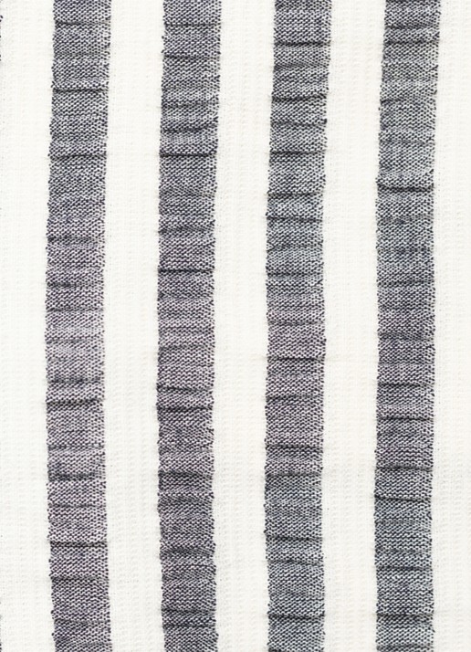 Donsje Amsterdam Dann tuinbroek met streepprint - detail 2 donkerblauw