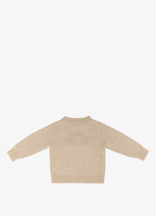 Donsje Amsterdam Denn Merino Wool Sweater | Bear - achterkant 5 beige
