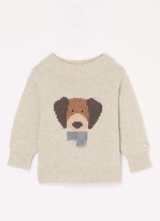 Donsje Amsterdam Denn Merino Wool Sweater | Lammy - voorkant beige