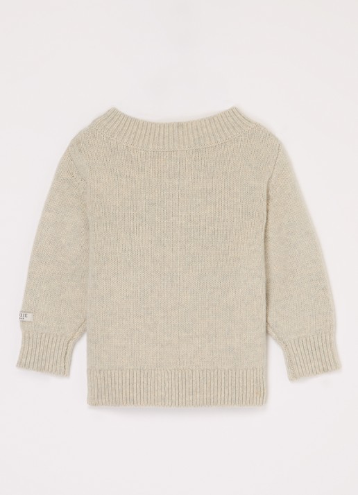 Donsje Amsterdam Denn Merino Wool Sweater | Lammy - voorkant 2 beige