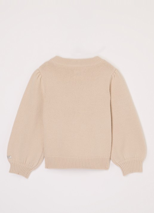 Donsje Amsterdam Denn Merino Wool Sweater | Lammy - voorkant 2 creme