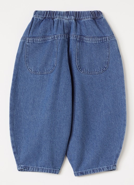 Donsje Amsterdam Dinotje balloon fit jeans - voorkant 3 blauw