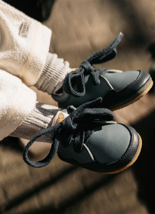 Donsje Amsterdam Duuk sneaker van leer - voorkant 2 blauw