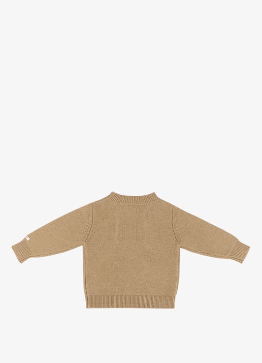 Donsje Amsterdam Fijngebreide trui van merino wol - achterkant 5 beige