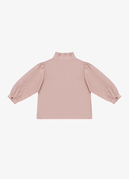 Donsje Amsterdam Fini blouse met opstaande kraag - achterkant 3 roze