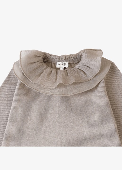 Donsje Amsterdam Florentien Top - detail 3 bruin