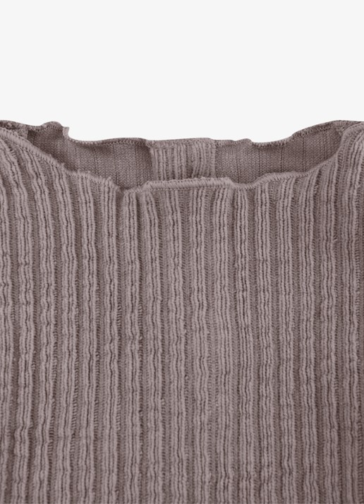 Donsje Amsterdam Giggie romper met ribstructuur - detail 4 grijs