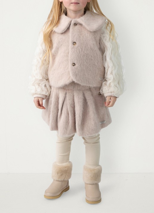 Donsje Amsterdam Isabelle rok met logo - voorkant 3 roze
