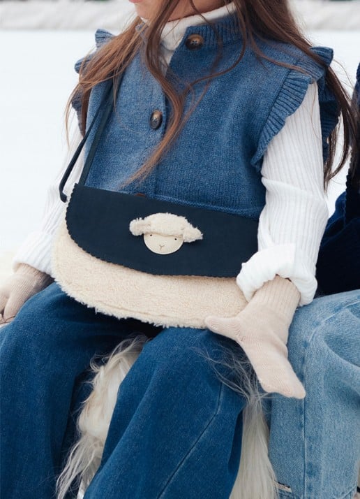 Donsje Amsterdam Ismay crossbody tas - voorkant 3 donkerblauw