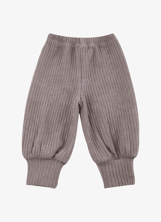 Donsje Amsterdam Jipie broek met ribstructuur - achterkant 3 grijs