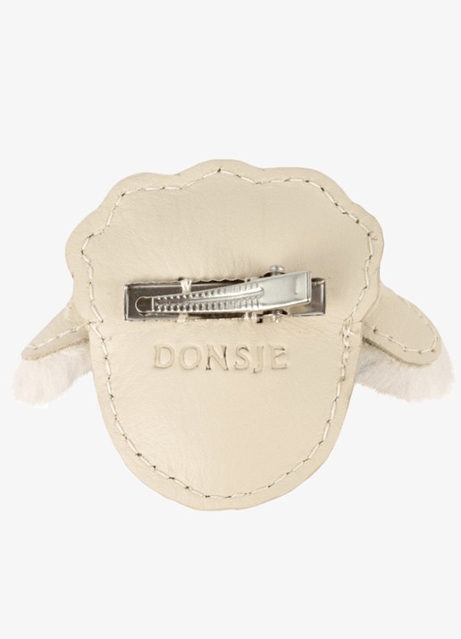 Donsje Amsterdam Josy Exclusive Hairclip | Lammy - achterkant beige