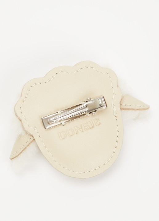 Donsje Amsterdam Josy Exclusive Hairclip | Lammy - detail 2 beige