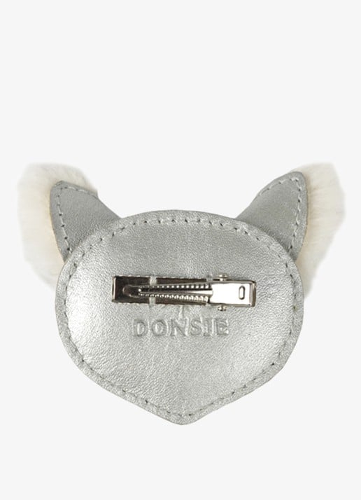 Donsje Amsterdam Josy haarclip - achterkant zilver
