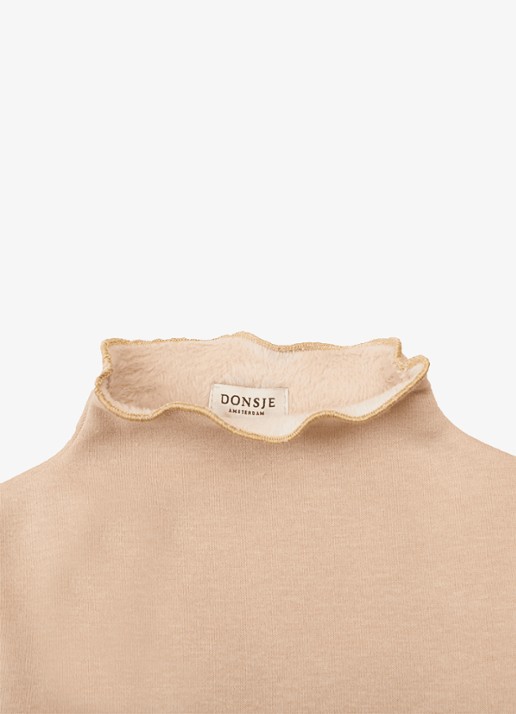 Donsje Amsterdam Jotte longsleeve met logoborduring - detail 3 roze