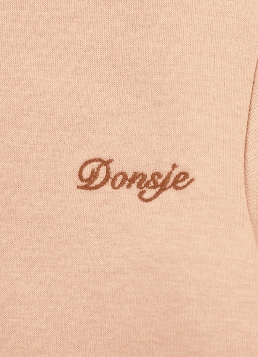 Donsje Amsterdam Jotte longsleeve met logoborduring - detail 4 roze