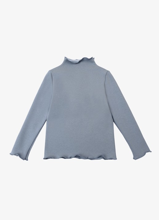 Donsje Amsterdam Jotte longsleeve met logoborduring - achterkant blauw