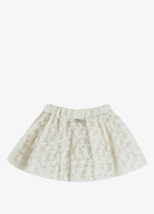 Donsje Amsterdam Justine rok met broderie - achterkant wit