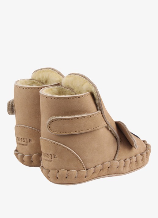 Donsje Amsterdam Kapi Classic Booties | Koala - achterkant lichtbruin