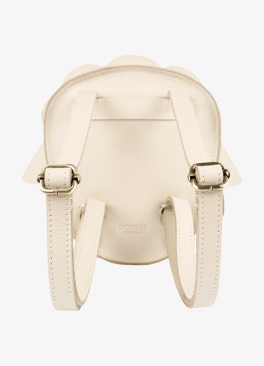 Donsje Amsterdam Kapi Exclusive Backpack | Lammy - achterkant 5 creme