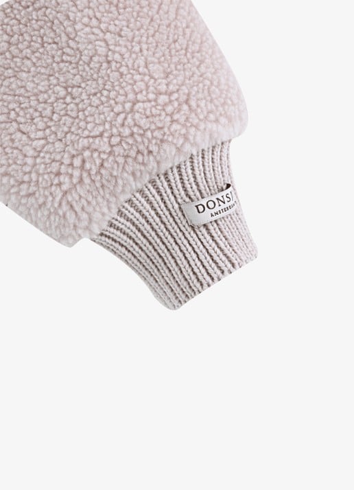 Donsje Amsterdam Karai vest van teddy - detail 4 roze