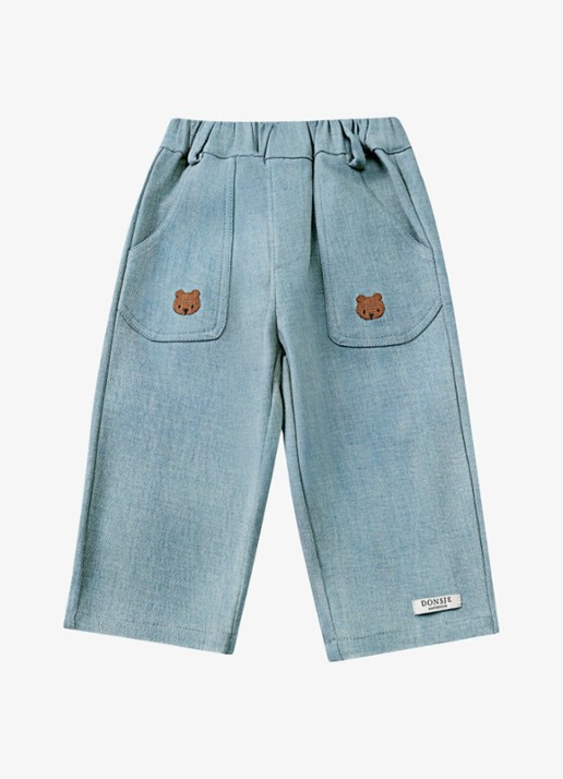 Donsje Amsterdam Kassim Bear broek van chambray