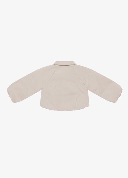 Donsje Amsterdam Kesi Swans jack met borduring - achterkant 4 taupe