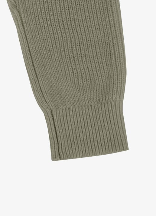 Donsje Amsterdam Lieke legging met ribstructuur - detail 2 groen