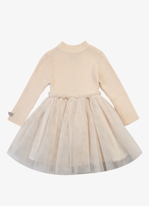 Donsje Amsterdam Lotus jurk met details van mesh - achterkant 5 roze