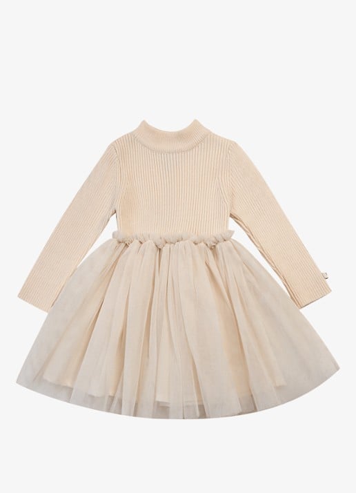 Donsje Amsterdam Lotus jurk met details van mesh