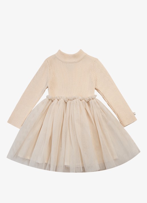 Donsje Amsterdam Lotus jurk met details van mesh - voorkant 8 roze
