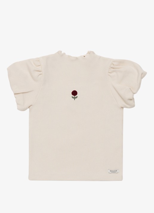 Donsje Amsterdam Marien Rose ribgebreide top in katoenblend