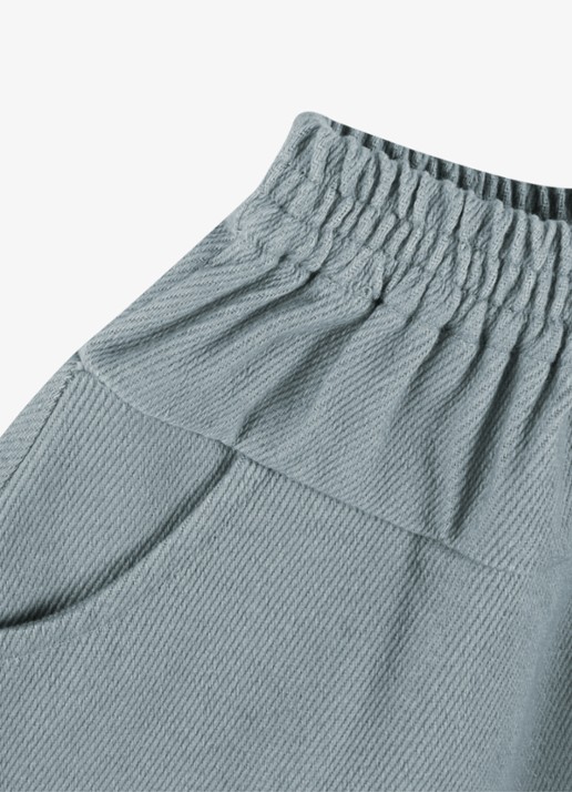 Donsje Amsterdam Mazena wide fit korte broek - detail 3 indigo