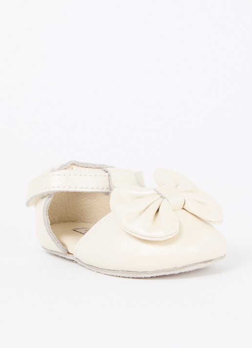Donsje Amsterdam Meau babyschoentjes van leer met metallic finish