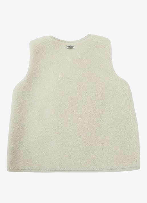 Donsje Amsterdam Monty Gilet - achterkant 10 gebroken wit
