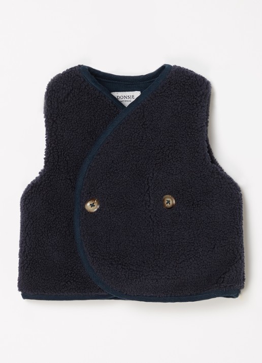 Donsje Amsterdam Monty Gilet - voorkant blauw