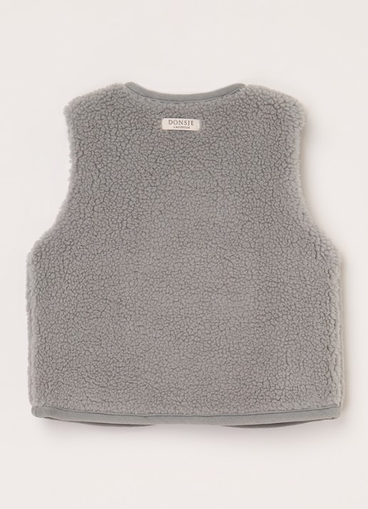 Donsje Amsterdam Monty Gilet - achterkant grijs