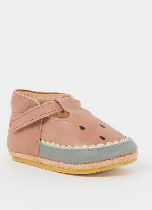 Donsje Amsterdam Nanoe Watermelon babyschoentje van leer